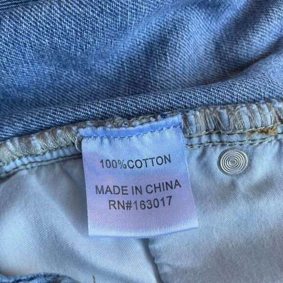 Princess Polly Arlington High Rise Straight Leg Denim Jeans Blue Women's Size 4P - Picture 7 of 9